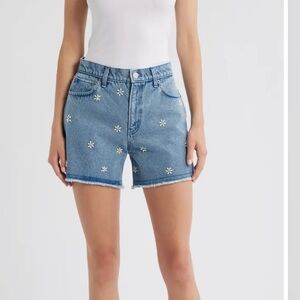 Rag & Bone Embellished Blue Aspen Denim Shorts NWT Size 28 FLAWED